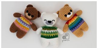 Rainbow Bears Free Crochet Pattern