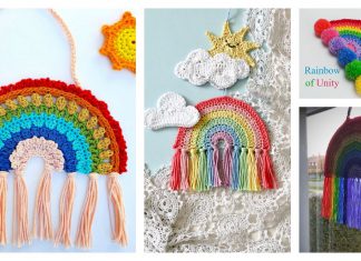 Rainbow Decoration Free Crochet Pattern