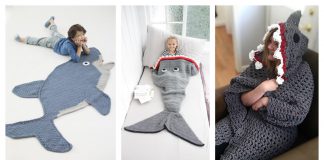 Shark Blanket Free Crochet Pattern