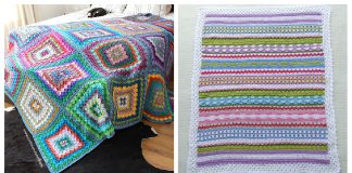 10+ Stash Buster Blanket Free Crochet Pattern