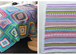 10+ Stash Buster Blanket Free Crochet Pattern