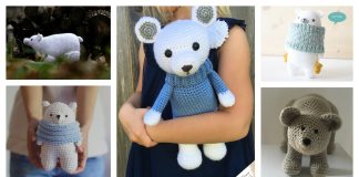 Amigurumi Polar Bear Toy Free Crochet Pattern and Paid