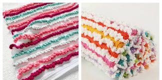 Ruffle Baby Blanket Free Crochet Pattern