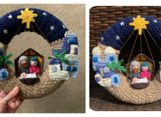 Bethlehem Nativity Wreath Crochet Pattern