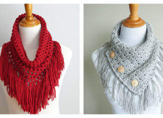 Fringe Cowl Free Crochet Patterns