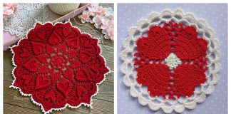 Hearts Around Doily Free Crochet Pattern