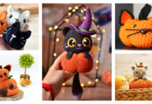 10+ Halloween Pumpkin Cat Amigurumi Crochet Patterns