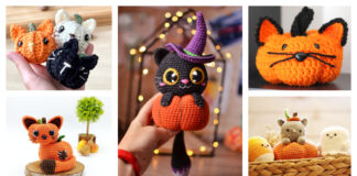 10+ Halloween Pumpkin Cat Amigurumi Crochet Patterns