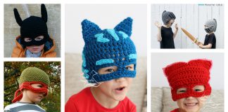 Kids Mask Hat Free Crochet Pattern and Paid