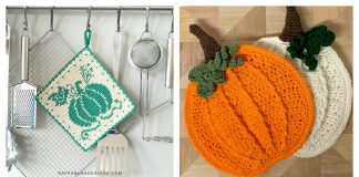 Pumpkin Potholder Crochet Patterns