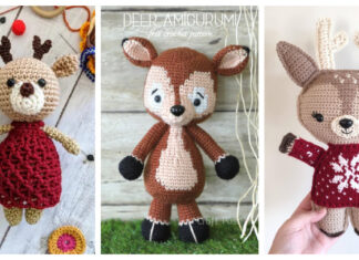 10+ Amigurumi Christmas Reindeer Crochet Patterns