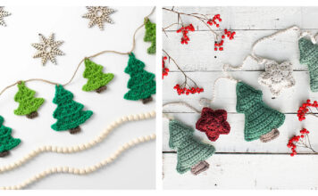 10+ Christmas Tree Garland Crochet Patterns