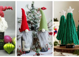 Christmas Bottle Topper Free Crochet Patterns