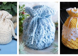 Round Base Gift Bag Free Crochet Patterns