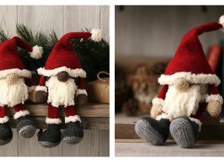 Santa Gnome Free Crochet Pattern