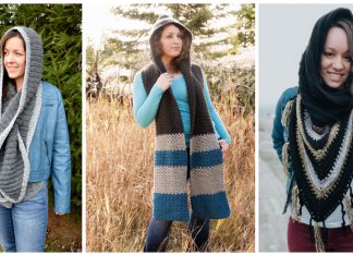 Hooded Scarf Crochet Patterns