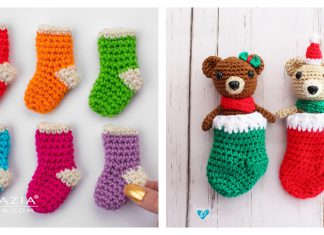 Mini Christmas Stocking Free Crochet Patterns