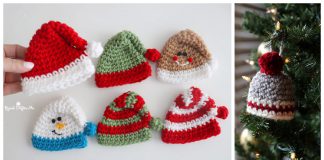 Mini Holiday Hats Free Crochet Pattern