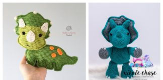 Triceratop Dinosaur Amigurumi Crochet Patterns