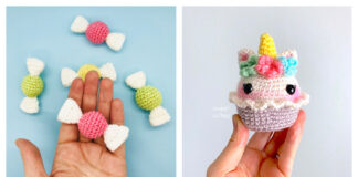 Valentine Day Amigurumi Sweets Free Crochet Patterns