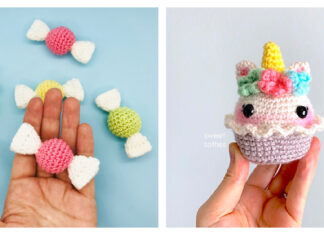 Valentine Day Amigurumi Sweets Free Crochet Patterns