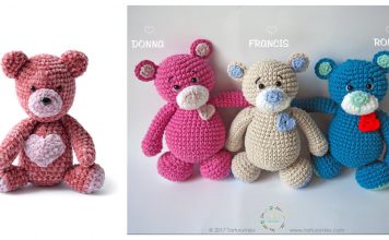 Valentine’s Day Bear Free Crochet Patterns