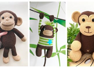 8 Monkey Amigurumi Free Crochet Pattern