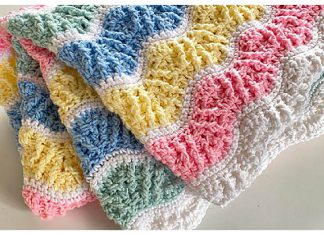 Butterfly Kisses Baby Blanket Free Crochet Pattern