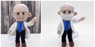 Dr. Fauci Amigurumi Doll Crochet Pattern