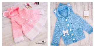 Easy Crochet Teddy Bear Cardigan Free Pattern