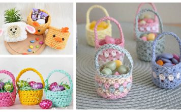 Mini Easter Basket Crochet Patterns