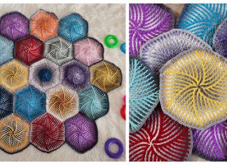 Swirly Hexagon Crochet Pattern