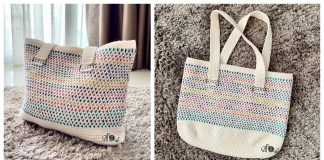 Cotton Candy Tote Bag Free Crochet Pattern