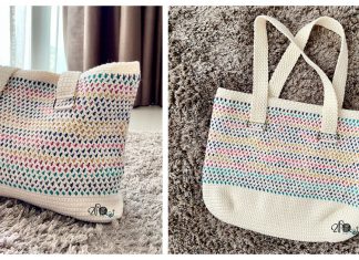 Cotton Candy Tote Bag Free Crochet Pattern