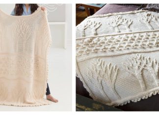 Tree of Life Afghan Blanket Free Crochet Pattern and Video Tutorial