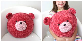 Bear Pillow Free Crochet Pattern