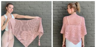 Bella Rosa Shawl Free Crochet Pattern