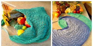 Large Mesh Market Bag Free Crochet Pattern