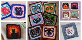 Cat Square Crochet Patterns