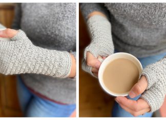 Mystical Fingerless Gloves Free Crochet Pattern