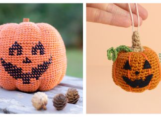 Jack-O-Lantern Pumpkin Free Crochet Pattern