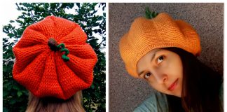 Pumpkin Beret Hat Crochet Patterns