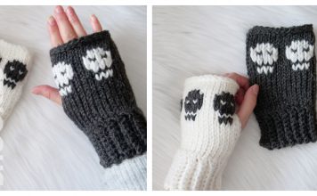 Skull Hand Warmers Free Crochet Pattern and Video Tutorial