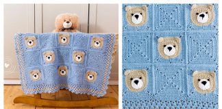 Bear Baby Blanket Free Crochet Pattern