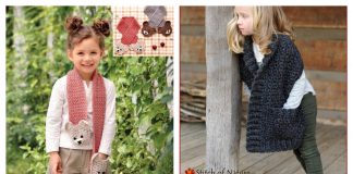 Children’s Pocket Scarf Crochet Patterns