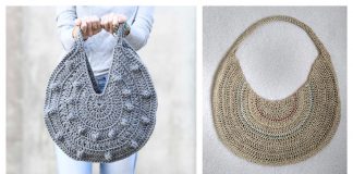 Circle Hobo Bag Free Crochet Pattern