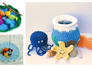 Fishing Play Set Free Crochet Pattern