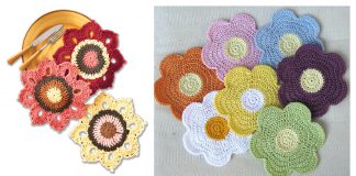 Flower Dishcloth Free Crochet Pattern