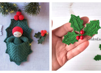 10+ Christmas Holly and Berries Crochet Patterns