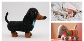 Amigurumi Dachshund Dog Crochet Patterns